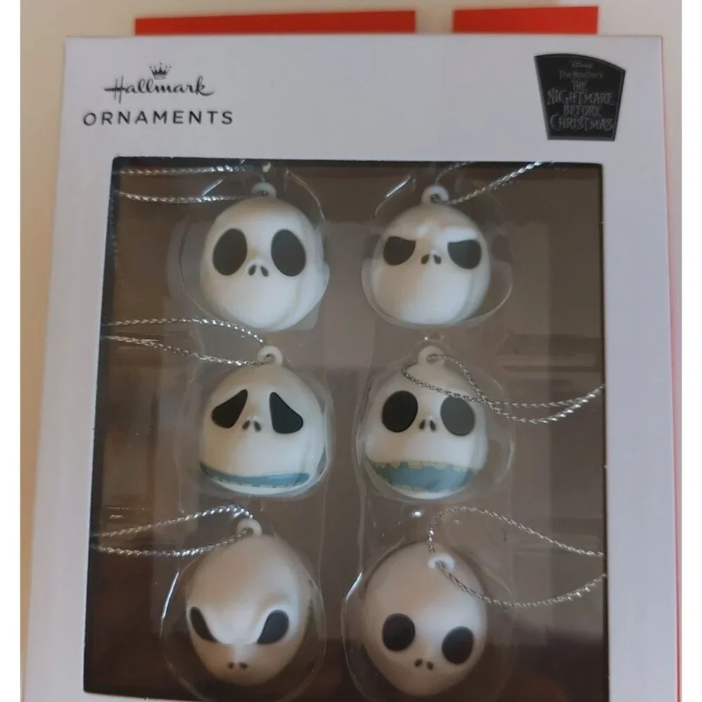 Hallmark MINI Christmas Tree Ornaments The Nightmare Before Christmas Set Of 6